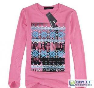 2011春季男装新风尚 V44印花长袖T恤的必备魅力